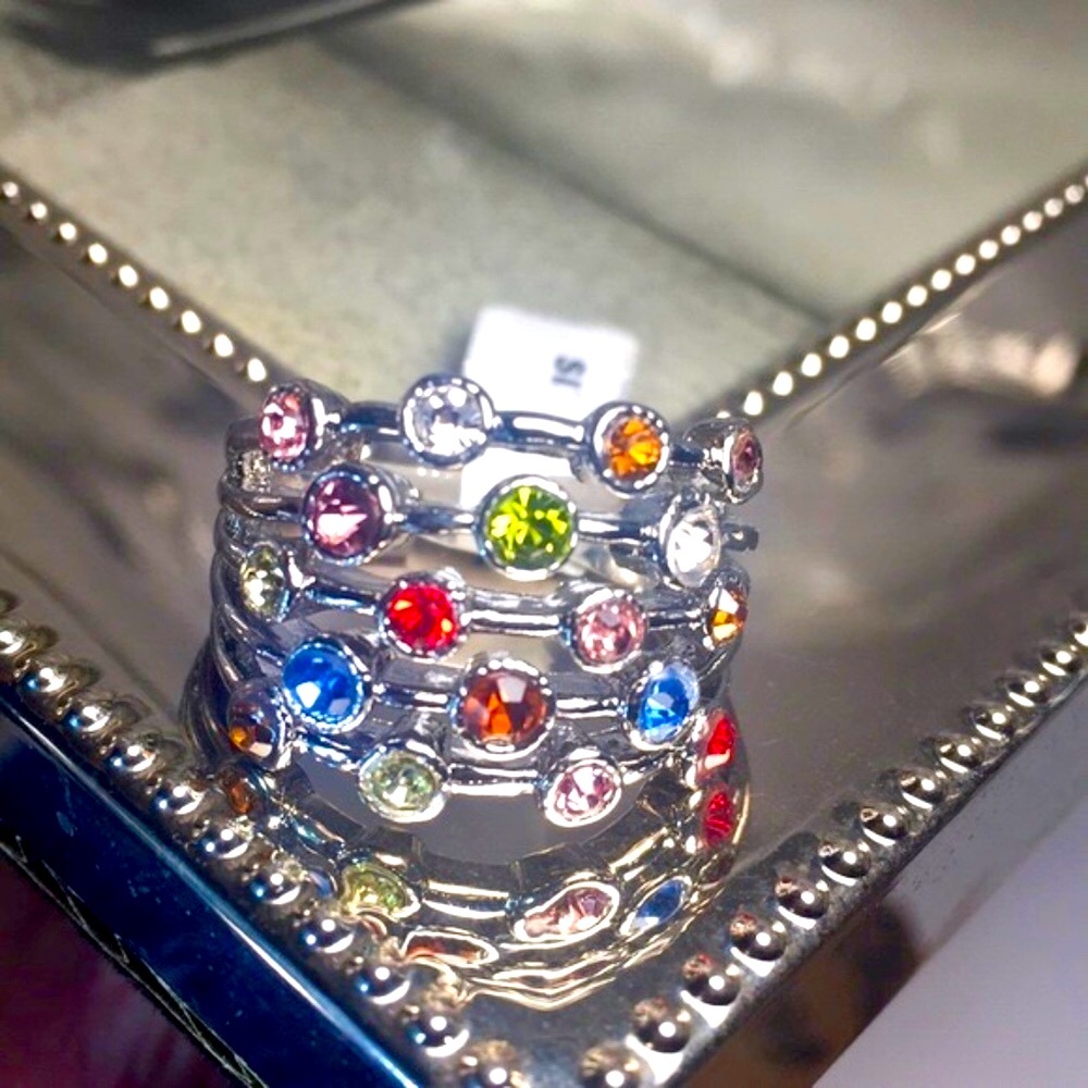 ❤️Stunning Multicolor Gemstone Ring - Picture 2 of 7